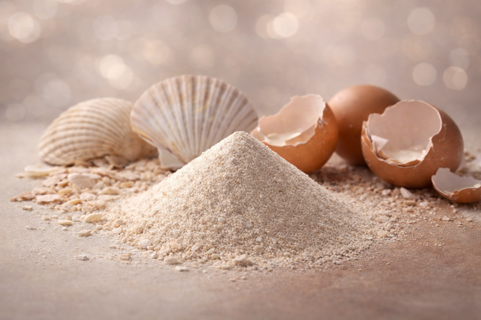 Biomass filler made from scallop shells and eggshells